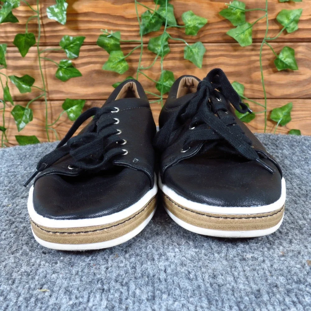 Aerosoles Function Womens Fashion Sneakers Size 8.5 Casual Walking Black Leather